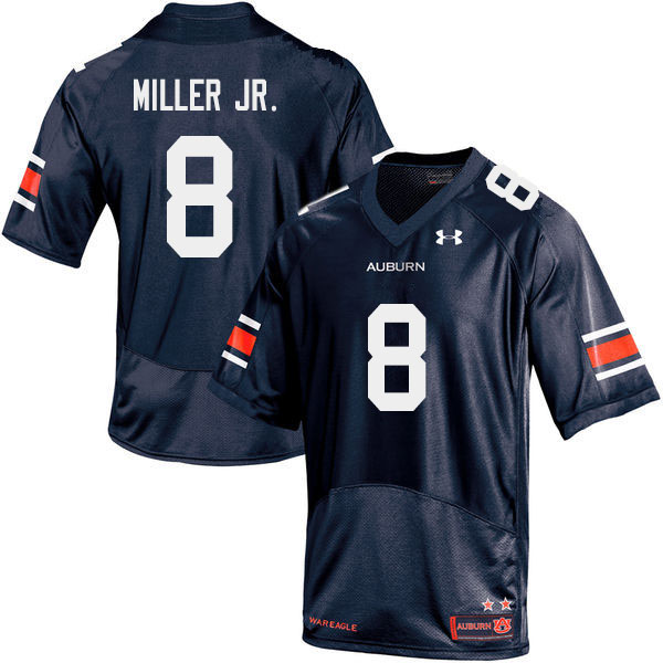 Auburn Tigers Men's Coynis Miller Jr. #8 Navy Under Armour Stitched College 2019 NCAA Authentic Football Jersey EPC3274GF